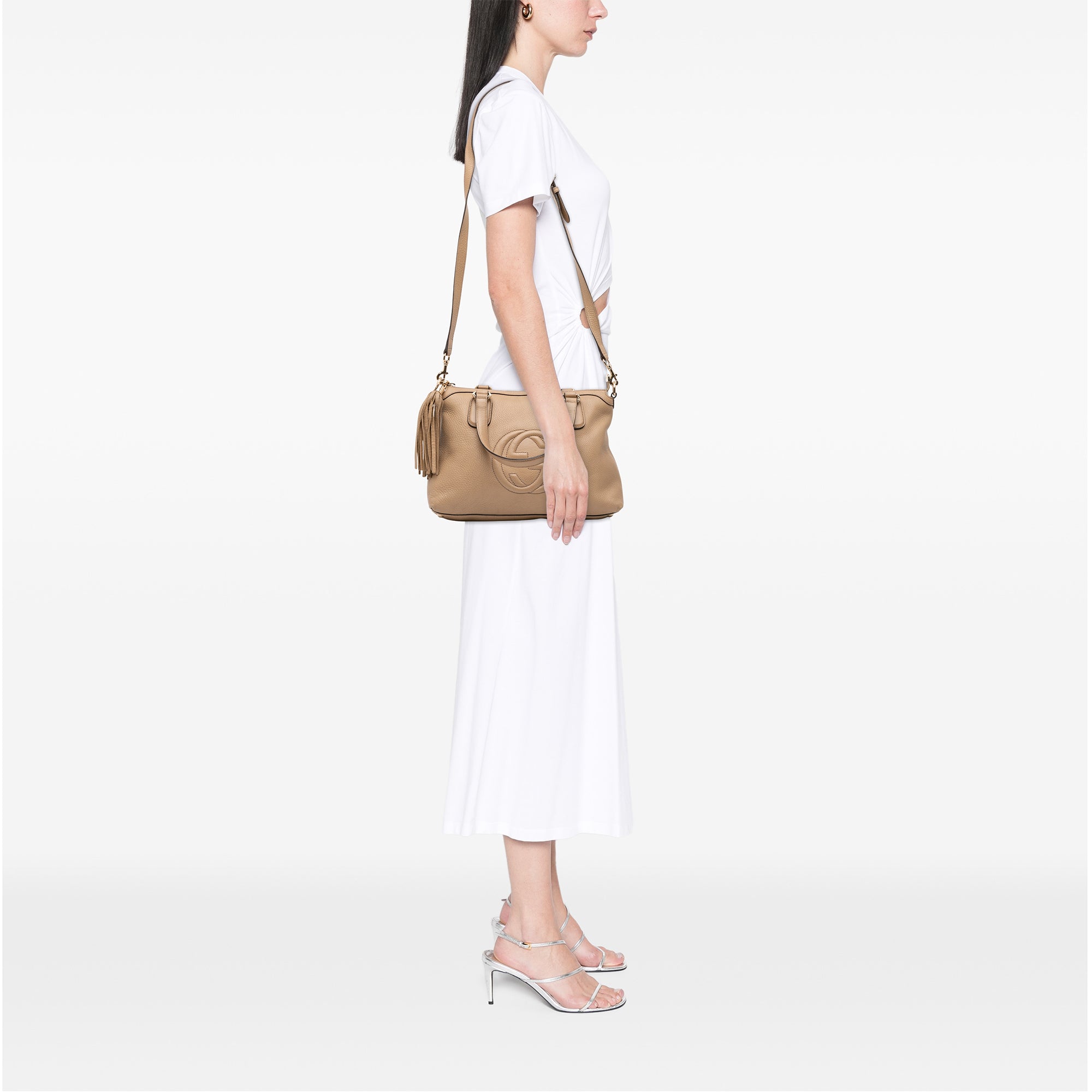 Small Leather Soho Working Satchel