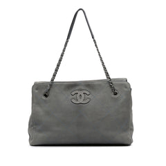 Large Calfskin Ultra Stitch Hamptons Enamel CC Tote