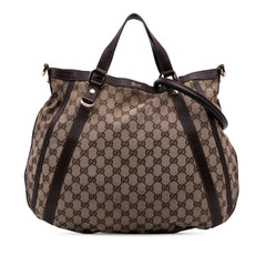 GG Canvas Abbey D Ring Convertible Satchel