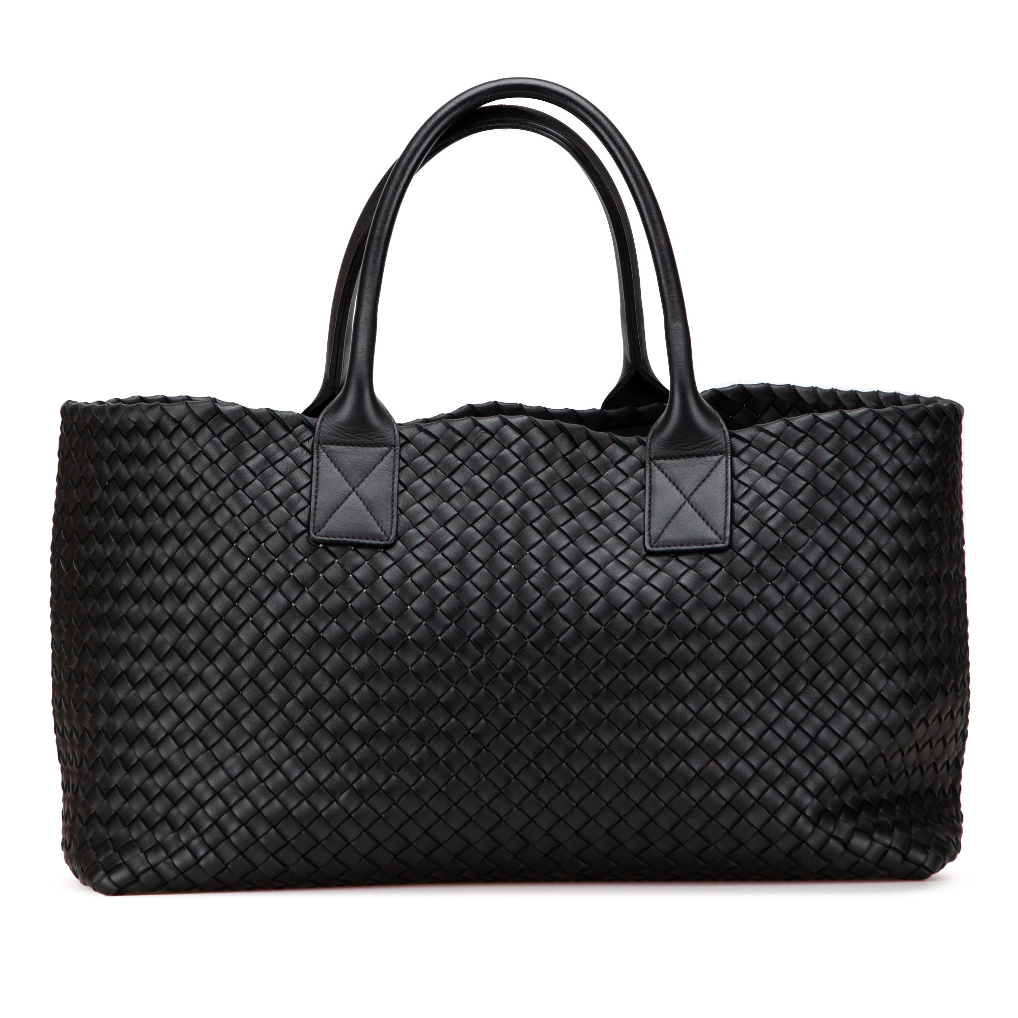 Medium Lambskin Intreccio Cabat Tote