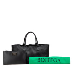 Medium Lambskin Intreccio Cabat Tote