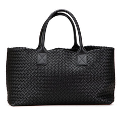 Medium Lambskin Intreccio Cabat Tote