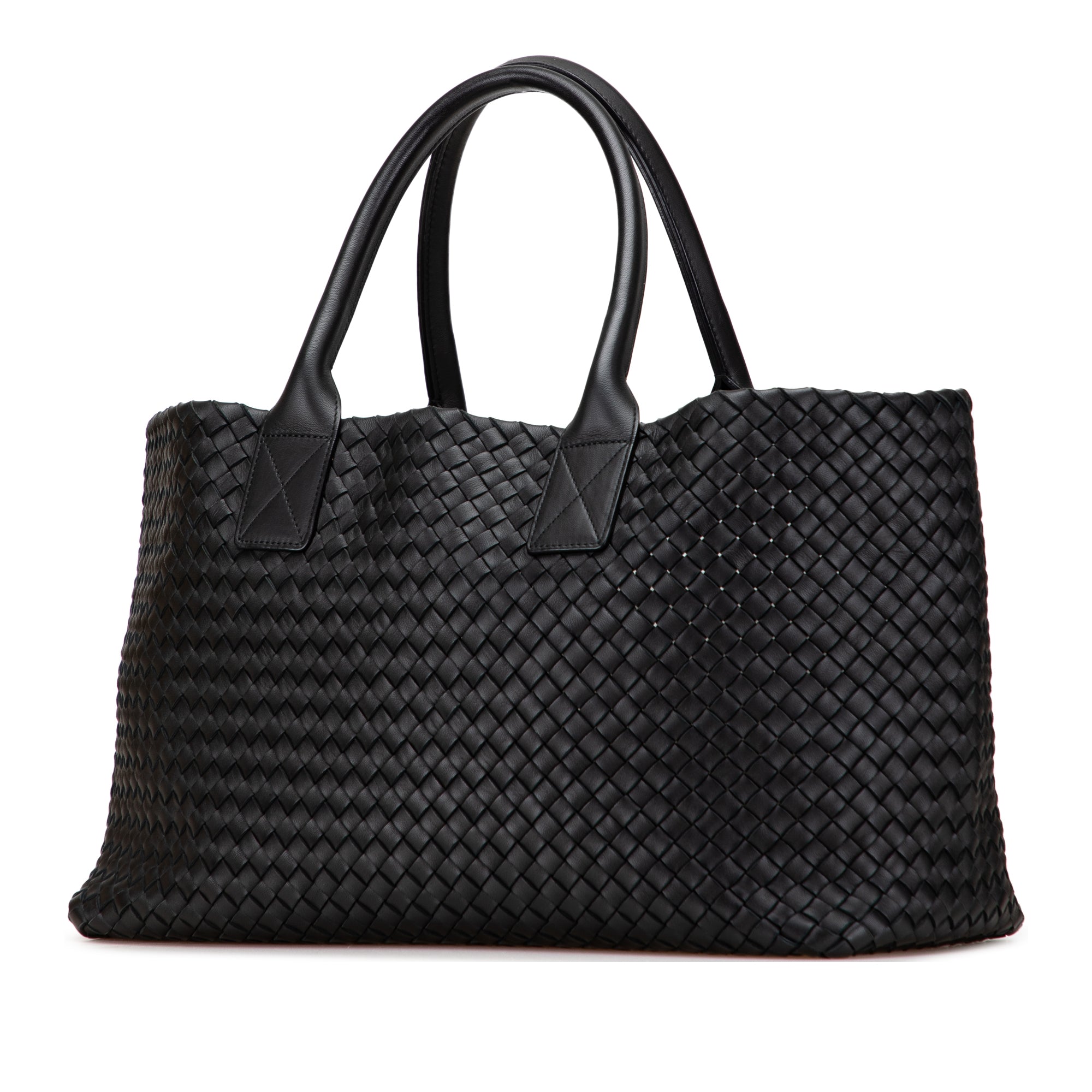 Medium Lambskin Intreccio Cabat Tote