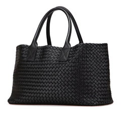 Medium Lambskin Intreccio Cabat Tote