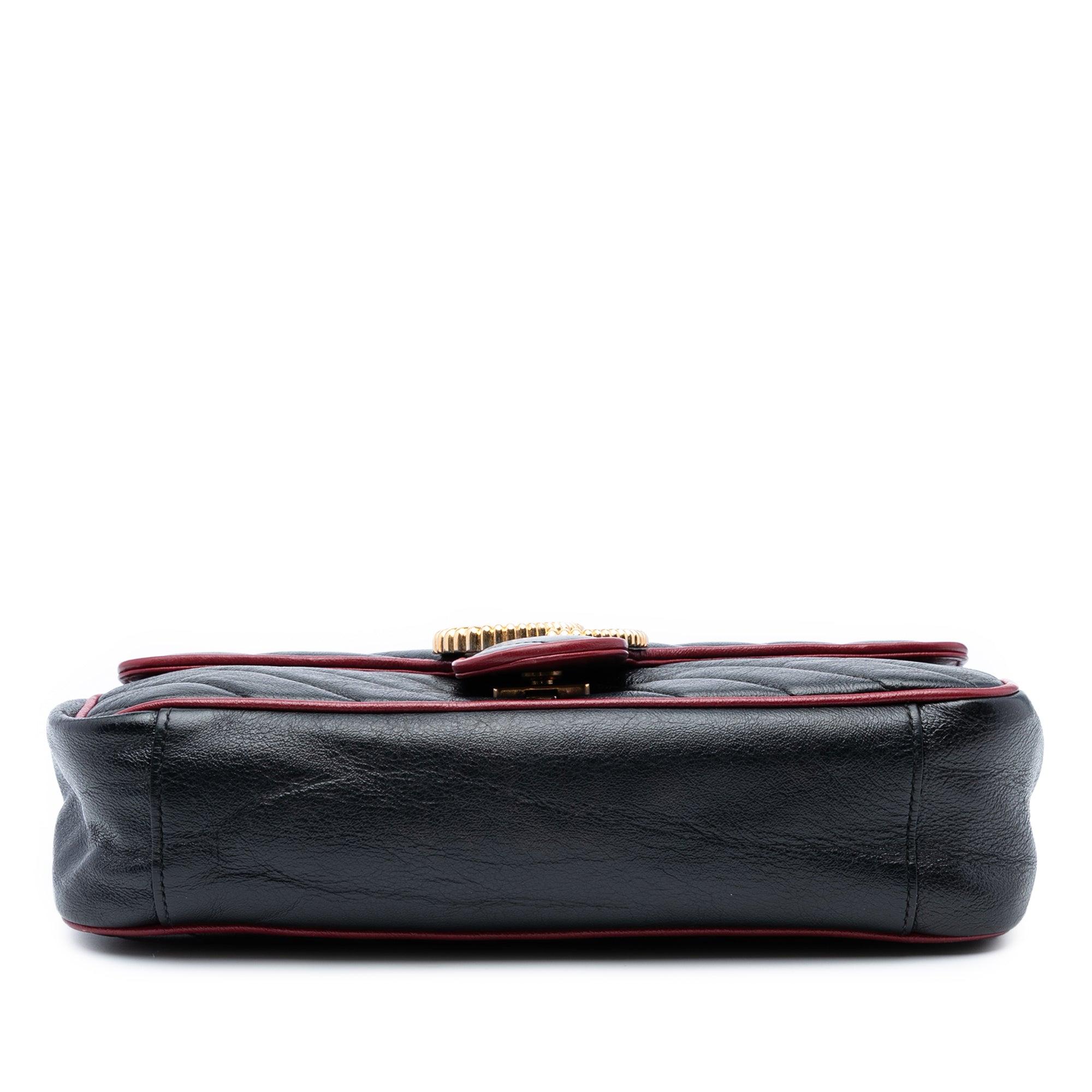 Medium GG Marmont Matelasse Diagonal Leather Torchon Shoulder Bag