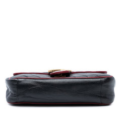 Medium GG Marmont Matelasse Diagonal Leather Torchon Shoulder Bag