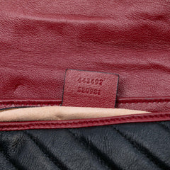 Medium GG Marmont Matelasse Diagonal Leather Torchon Shoulder Bag