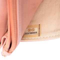 CC Quilted Bicolor Lambskin Wallet On Chain