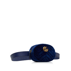 GG Marmont Matelasse Velvet Belt Bag_1