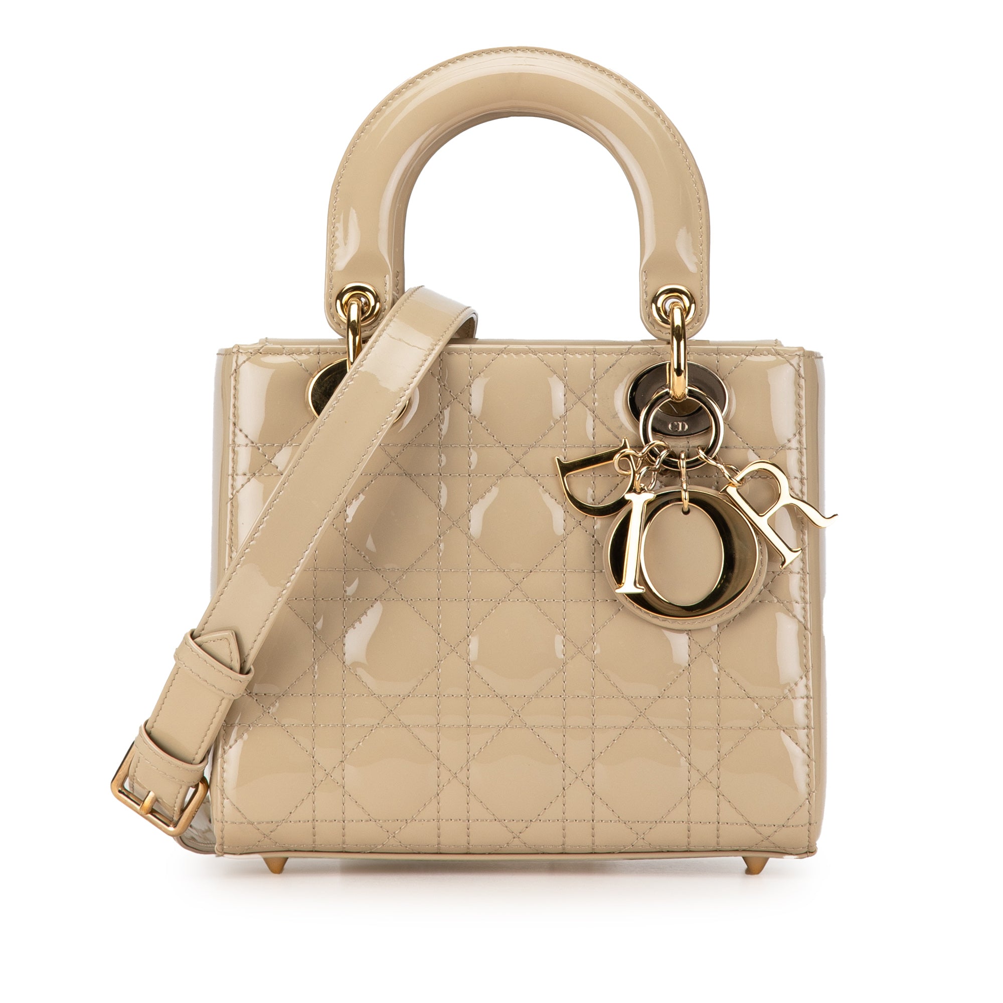 Small Patent Cannage Lady Dior