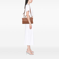 Medium Calfskin Bamboo Shopper Satchel