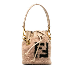 Shearling Mini Mon Tresor Bucket Bag