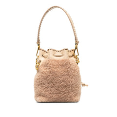 Shearling Mini Mon Tresor Bucket Bag