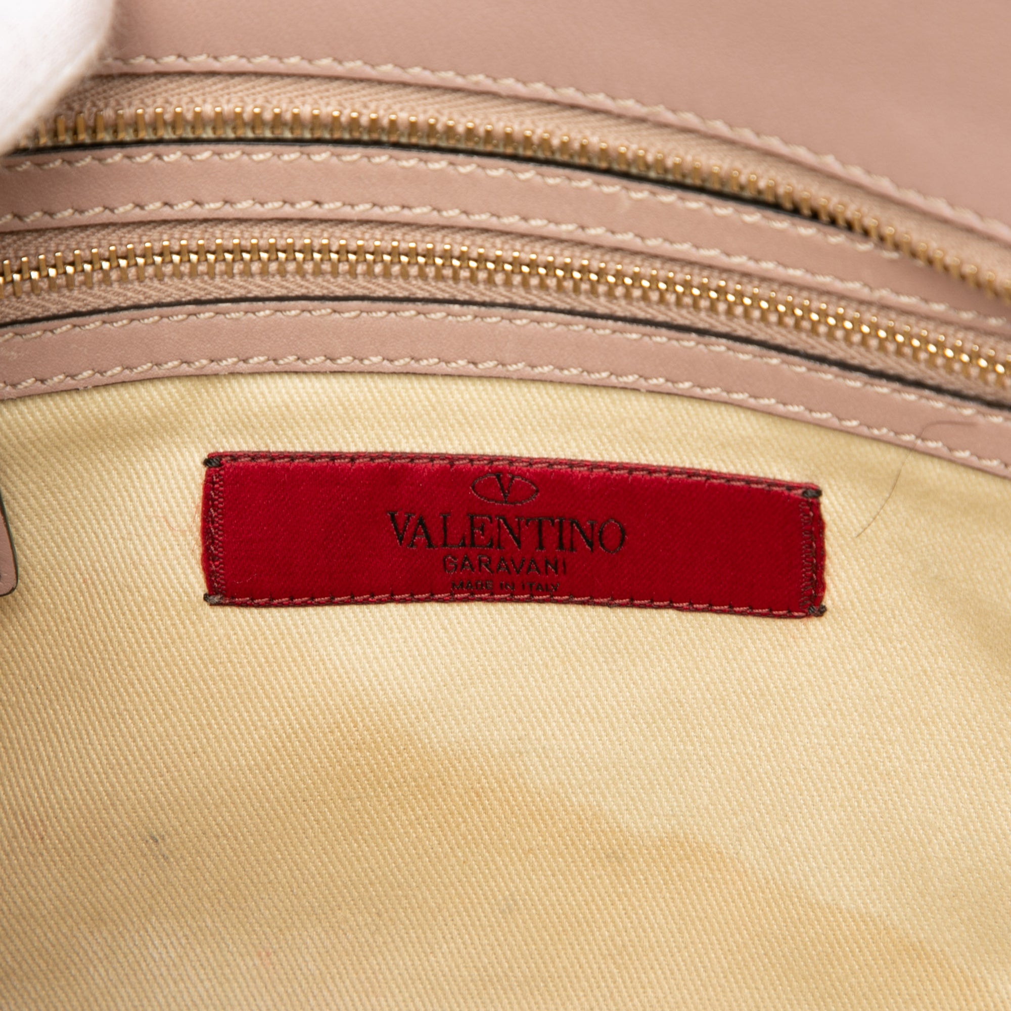 Small Leather Rockstud Trapeze Satchel