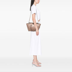 Small Leather Rockstud Trapeze Satchel