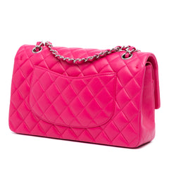 Medium Classic Lambskin Double Flap