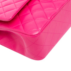 Medium Classic Lambskin Double Flap