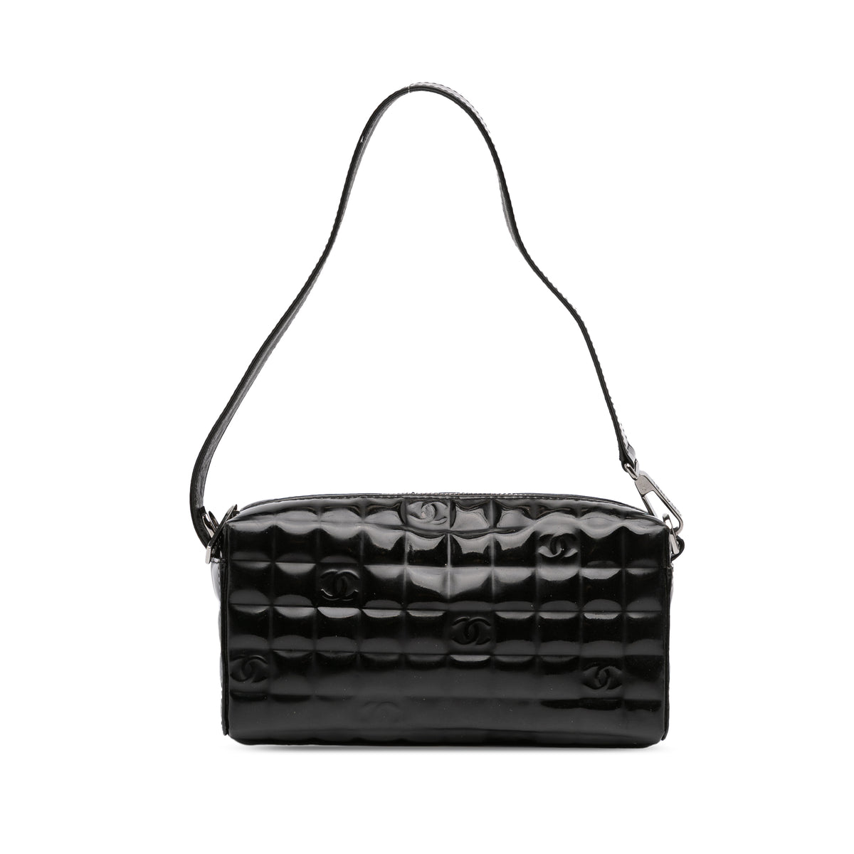 CC Chocolate Bar Patent Shoulder Bag