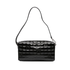 CC Chocolate Bar Patent Shoulder Bag