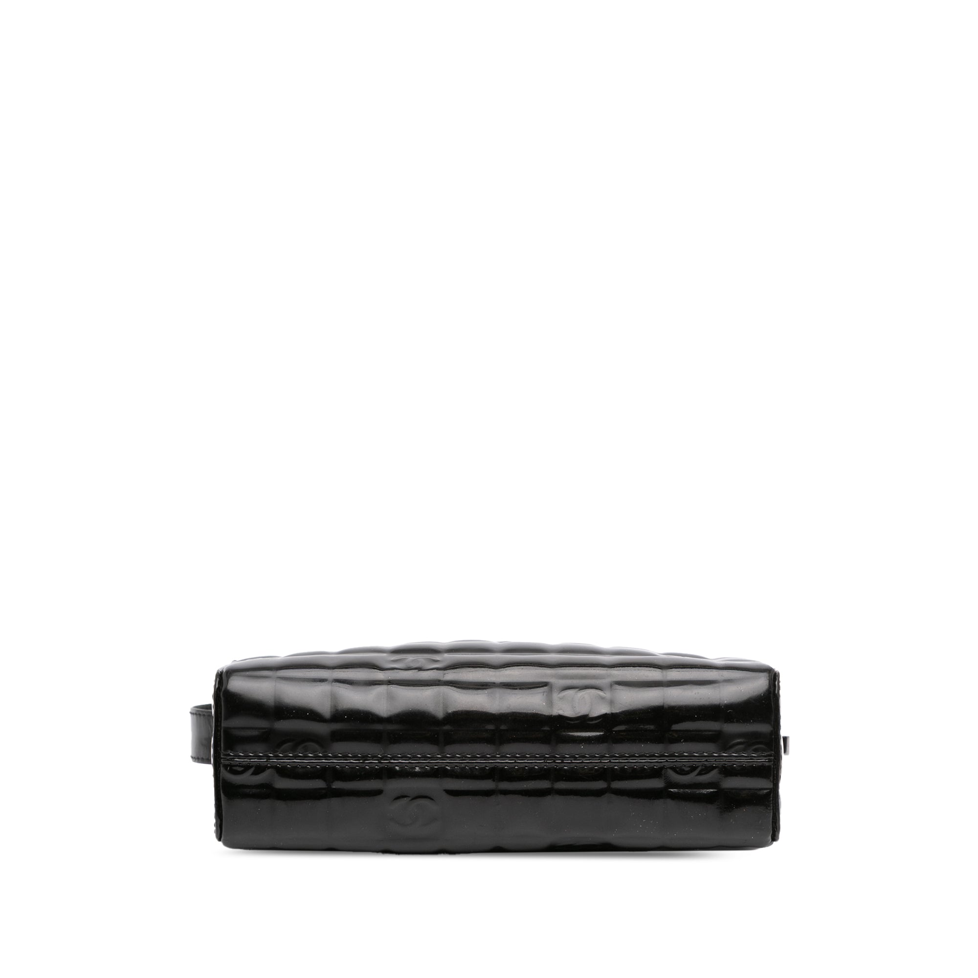 CC Chocolate Bar Patent Shoulder Bag