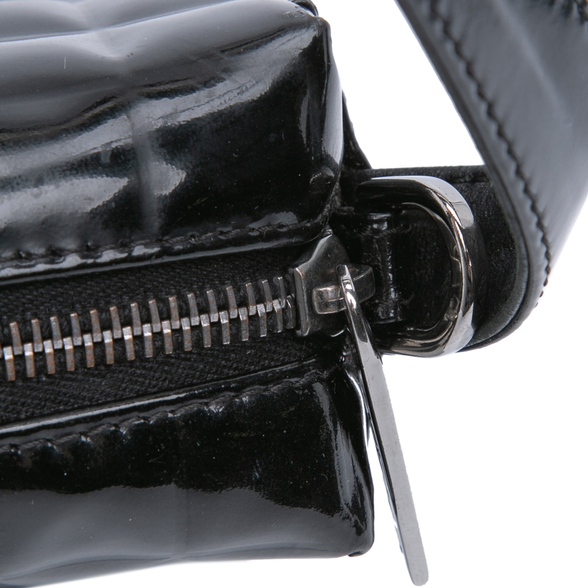 CC Chocolate Bar Patent Shoulder Bag