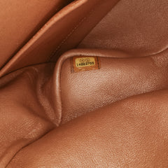 Medium Classic Metallic Caviar Double Flap