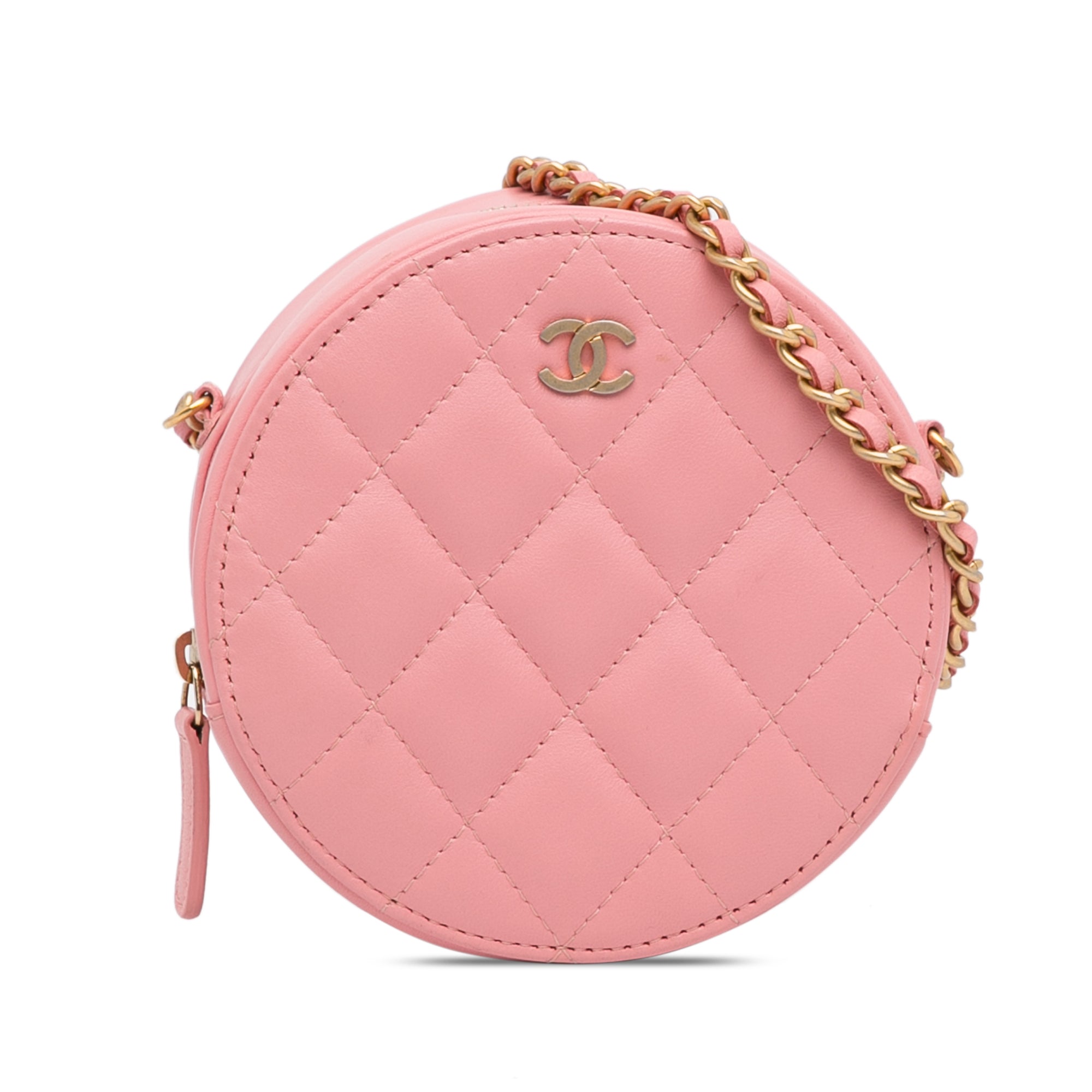 CC Quilted Lambskin Round Crossbody_0