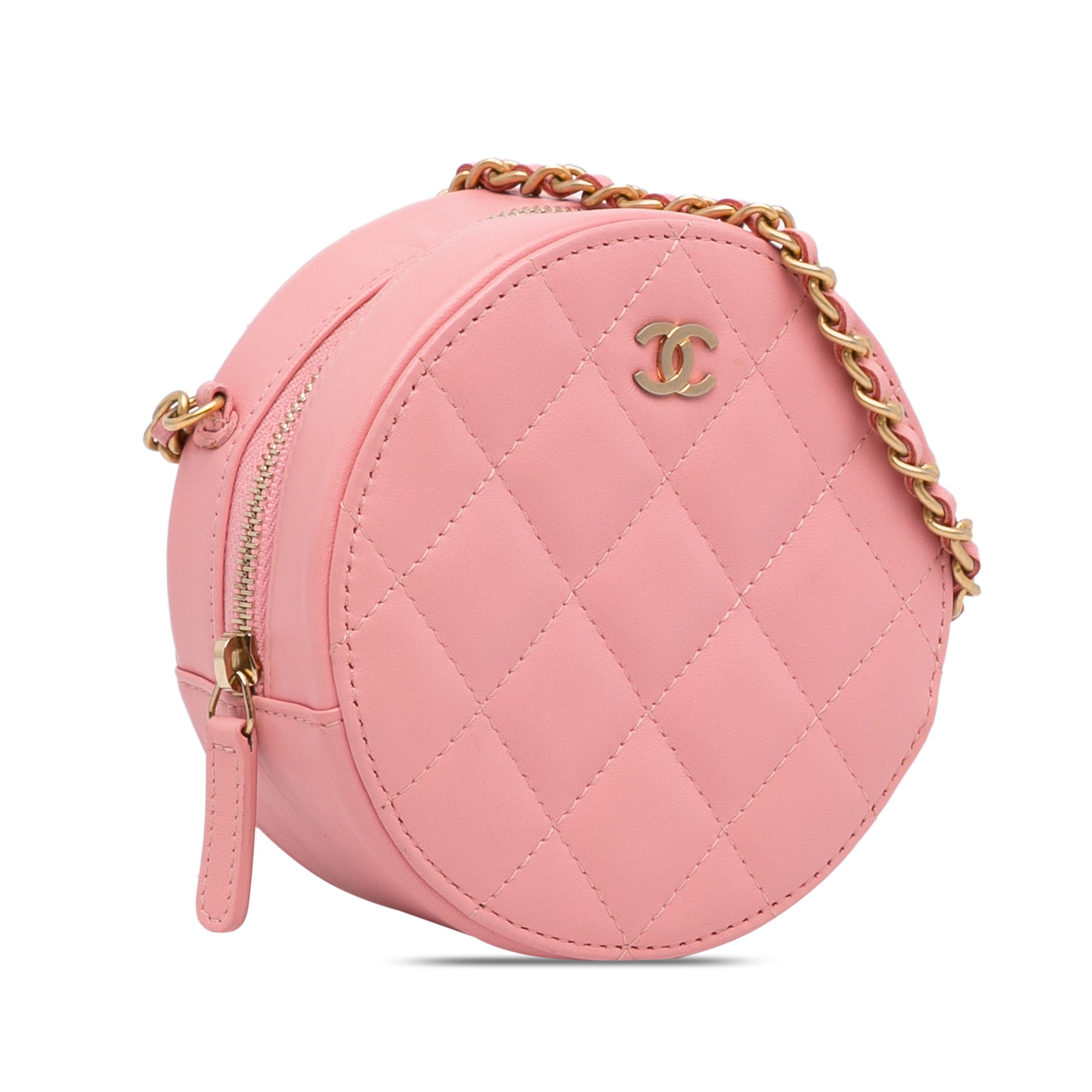 CC Quilted Lambskin Round Crossbody_1