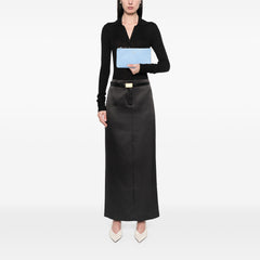 Large Dollar Calfskin Swing Pouch