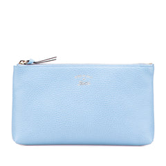 Large Dollar Calfskin Swing Pouch