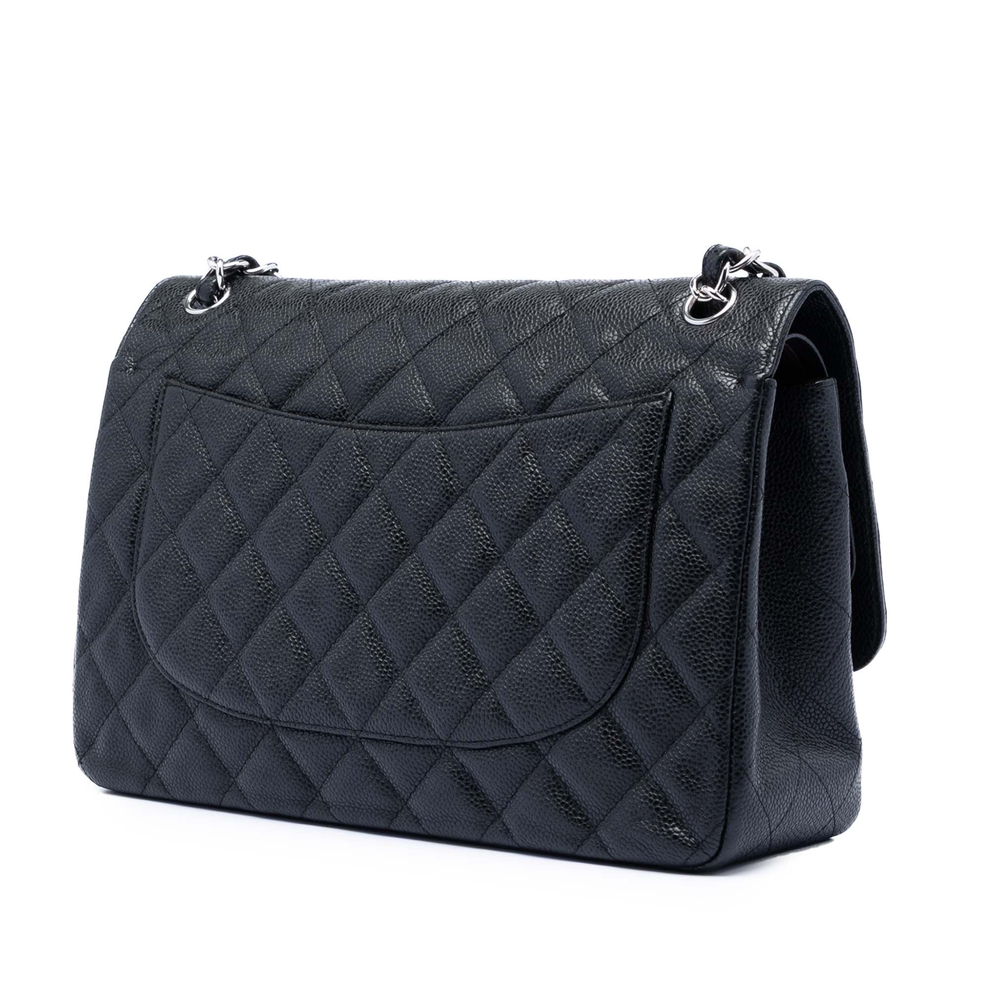 Jumbo Classic Caviar Double Flap