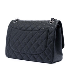 Jumbo Classic Caviar Double Flap