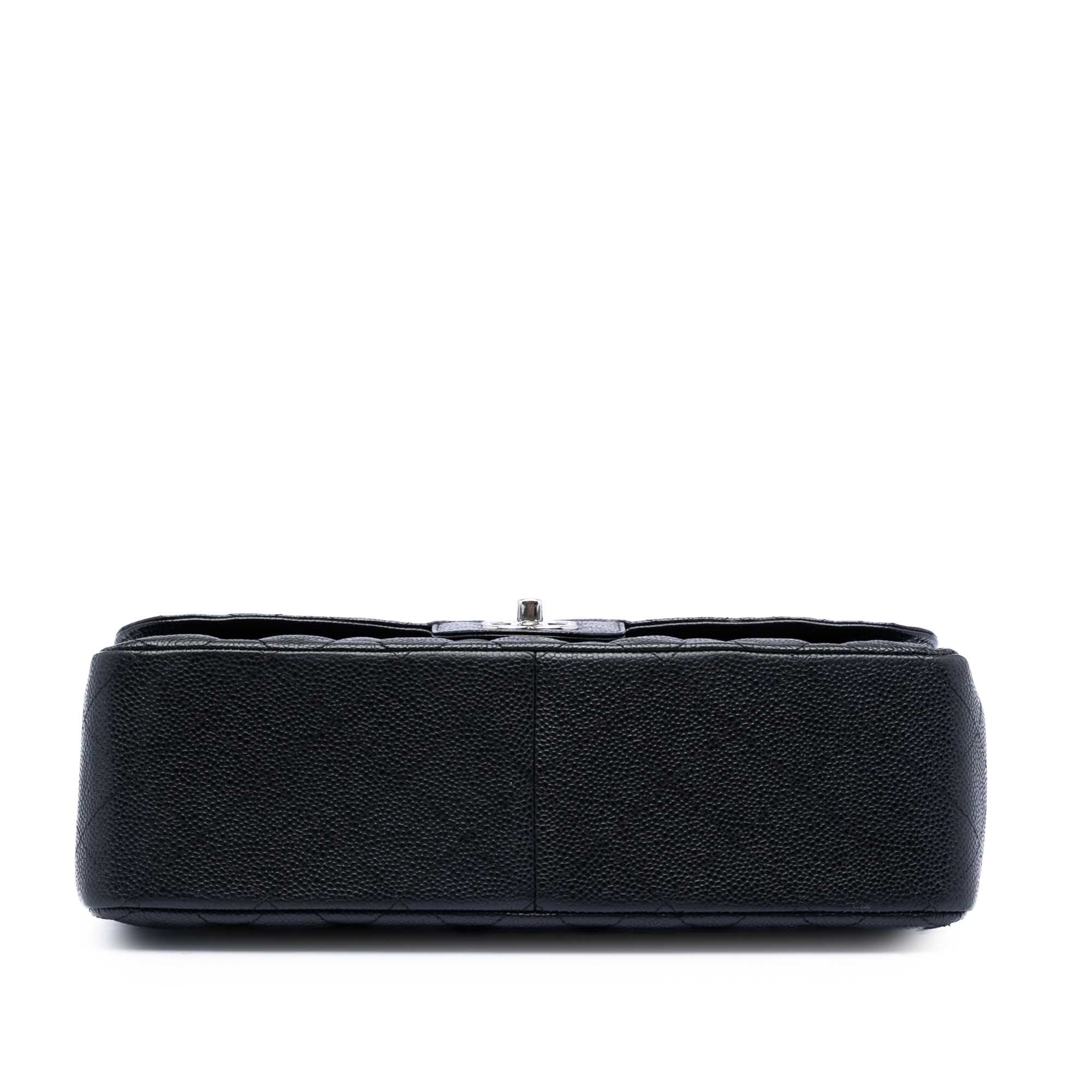 Jumbo Classic Caviar Double Flap