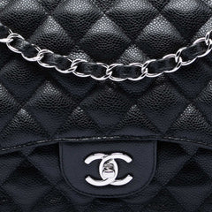 Jumbo Classic Caviar Double Flap