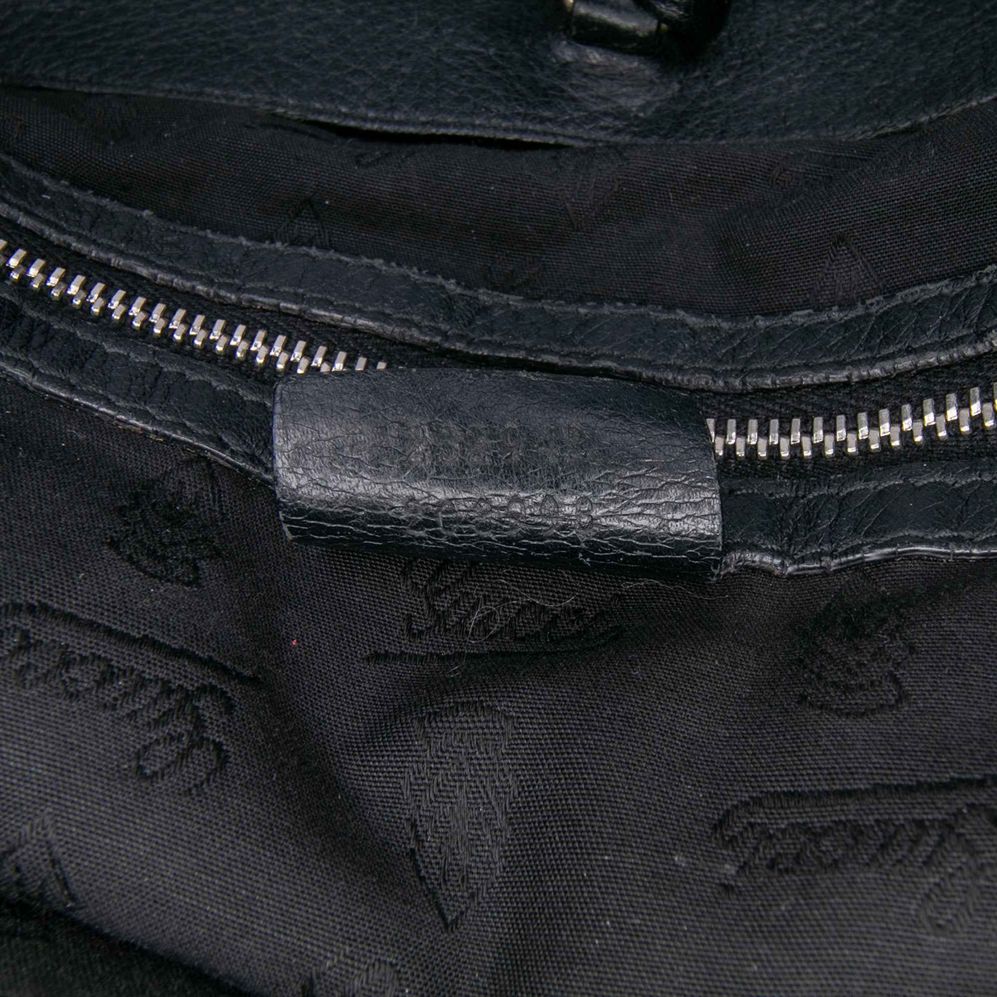 Large Pebbled Calfskin Bamboo Jungle Convertible Tote