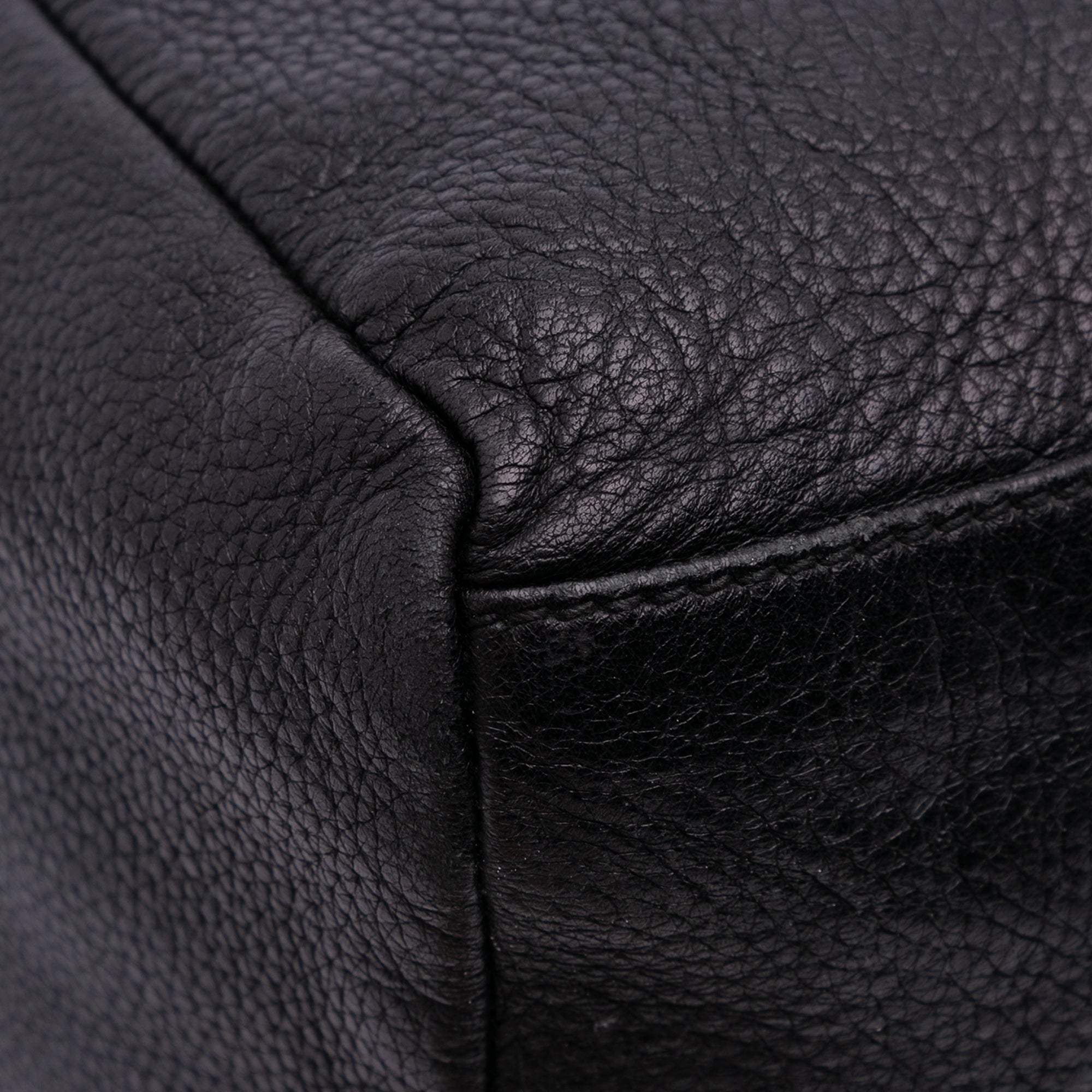 Large Pebbled Calfskin Bamboo Jungle Convertible Tote