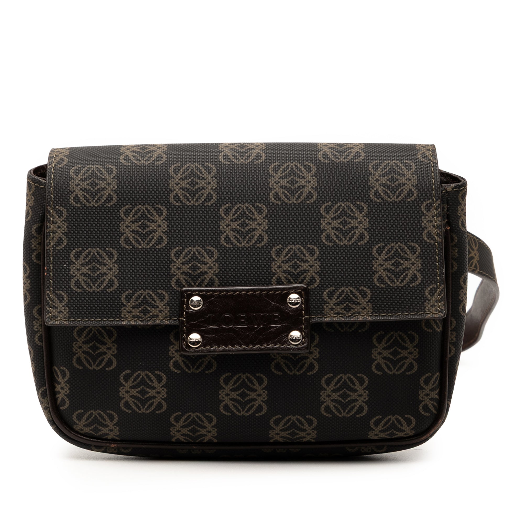 Anagram Coated Canvas Belt Bag