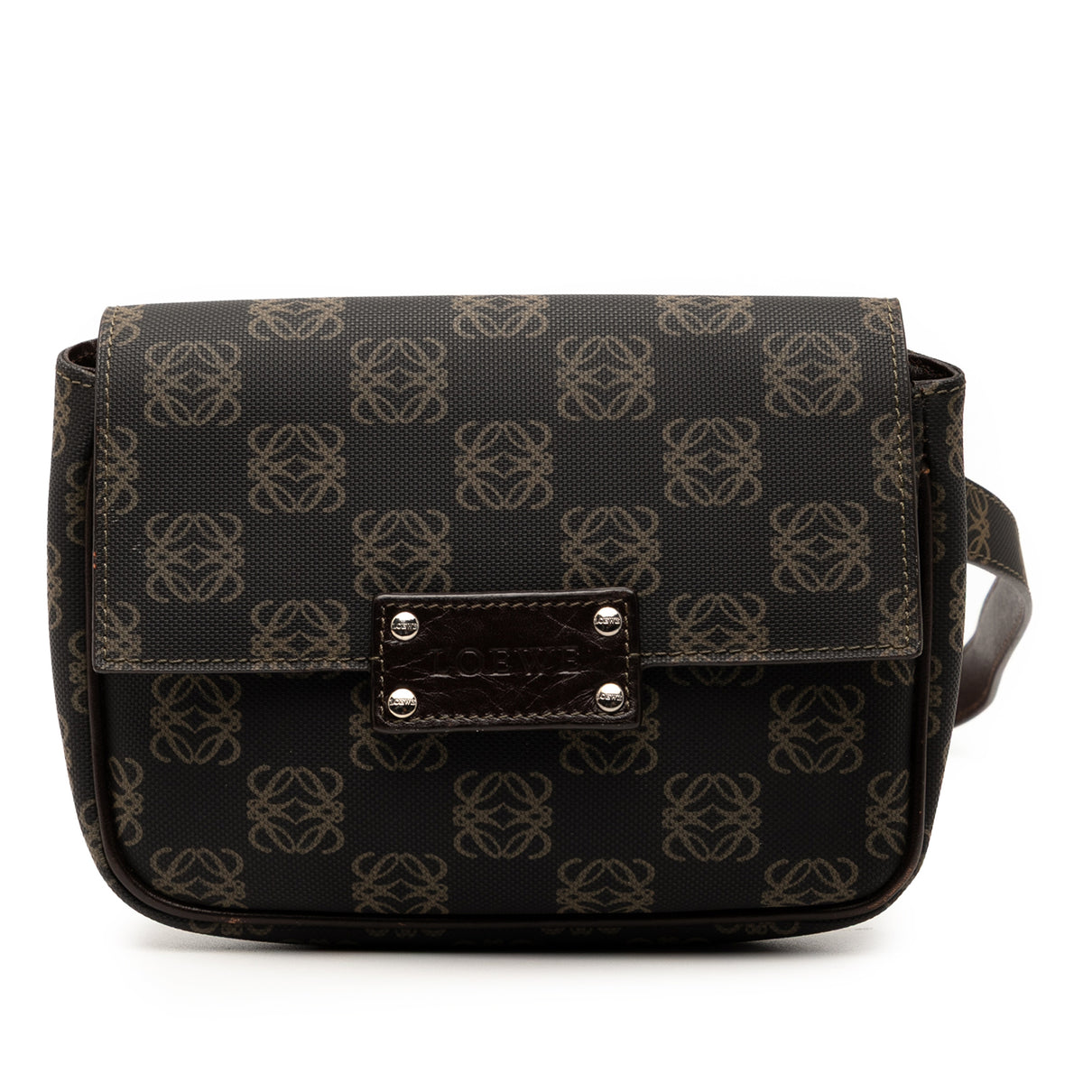 Anagram Coated Canvas Belt Bag