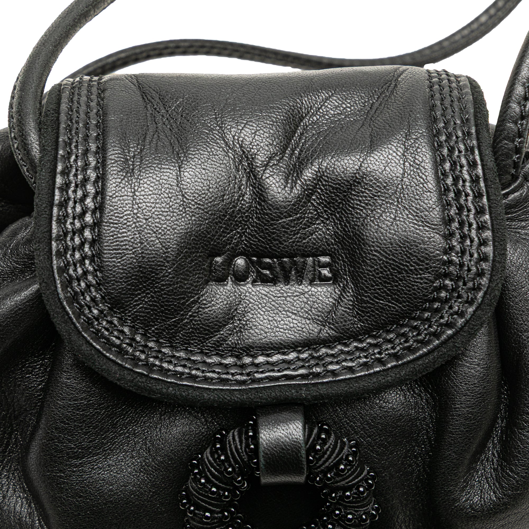 Nappa Leather Tassel Crossbody