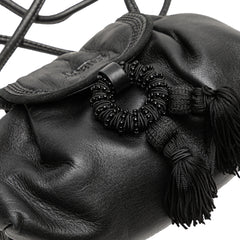 Nappa Leather Tassel Crossbody