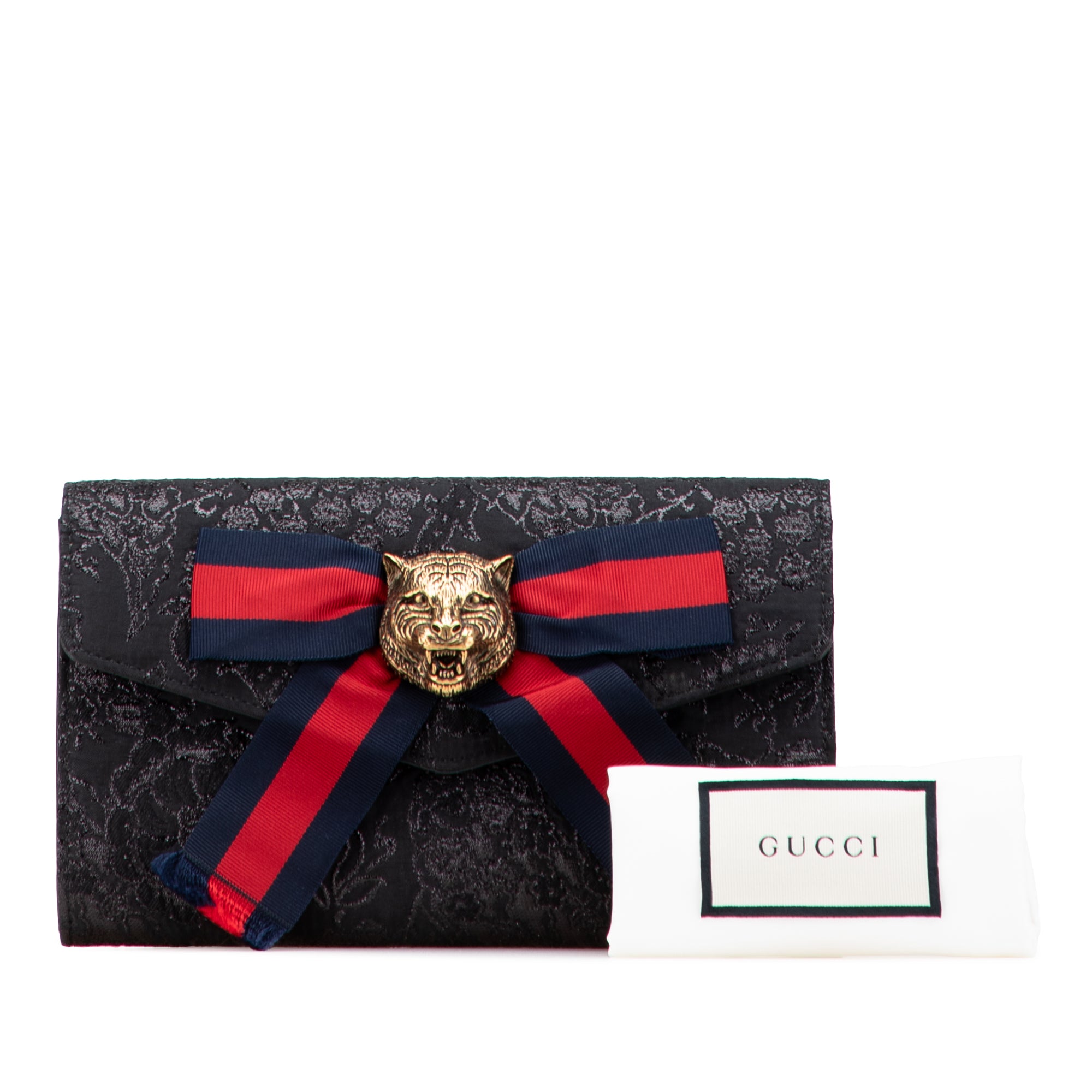 Lurex Brocade Animalier Broadway Clutch