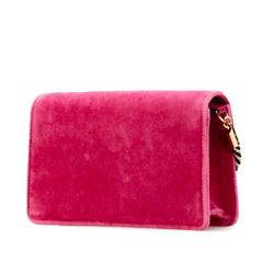 Crystal GG Velvet Broadway Crossbody