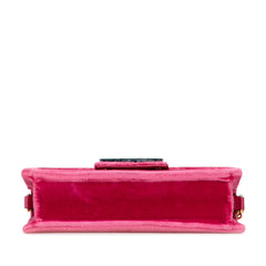 Crystal GG Velvet Broadway Crossbody