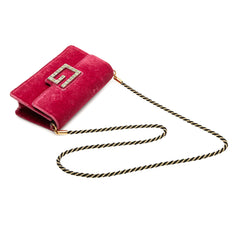 Crystal GG Velvet Broadway Crossbody
