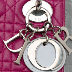 Mini Tricolor Lambskin Cannage Lady Dior