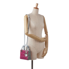 Mini Tricolor Lambskin Cannage Lady Dior