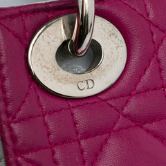 Mini Tricolor Lambskin Cannage Lady Dior