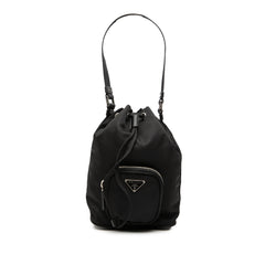 Mini Tessuto Drawstring Bucket Bag