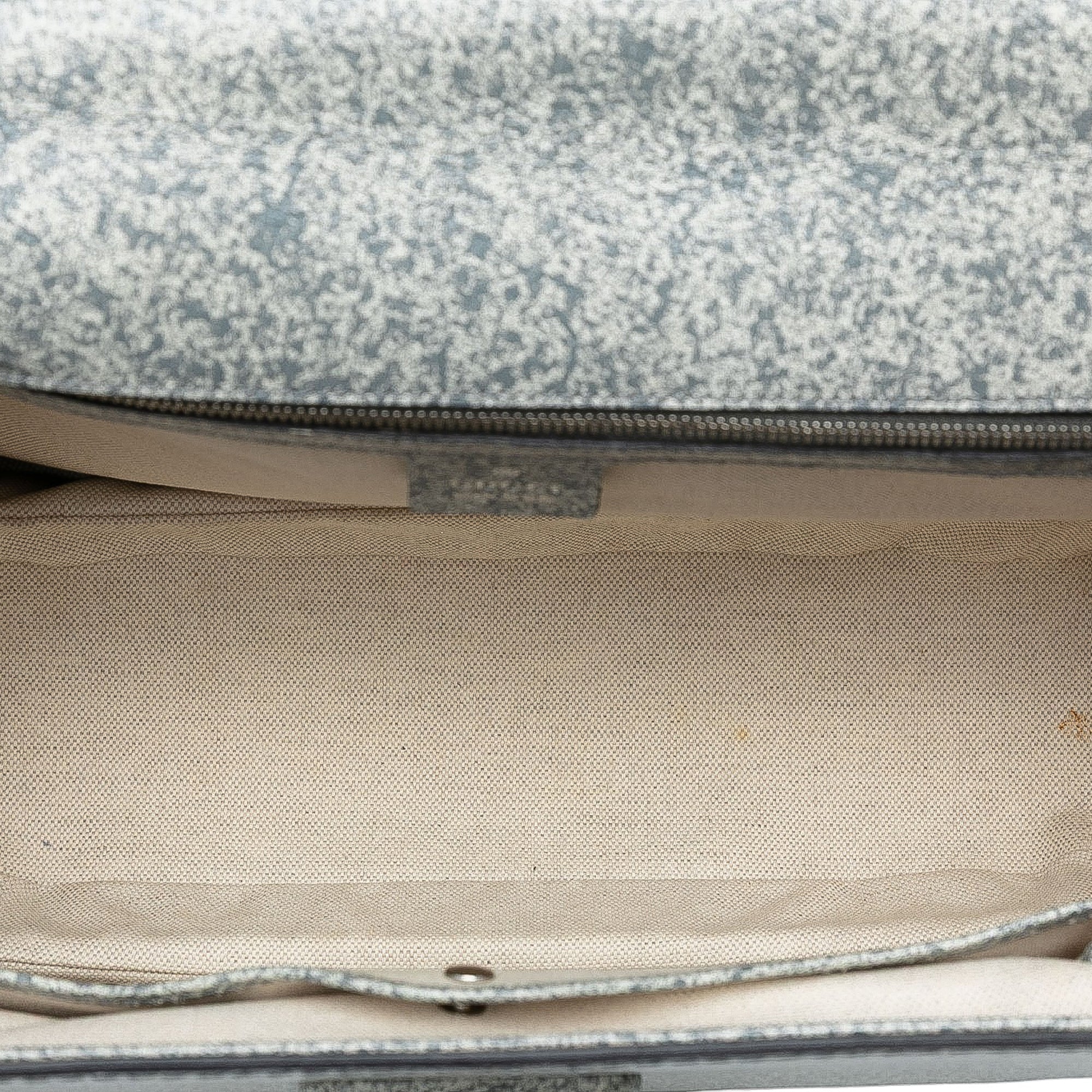 Large Speckled Leather New Bamboo Top Handle Bag