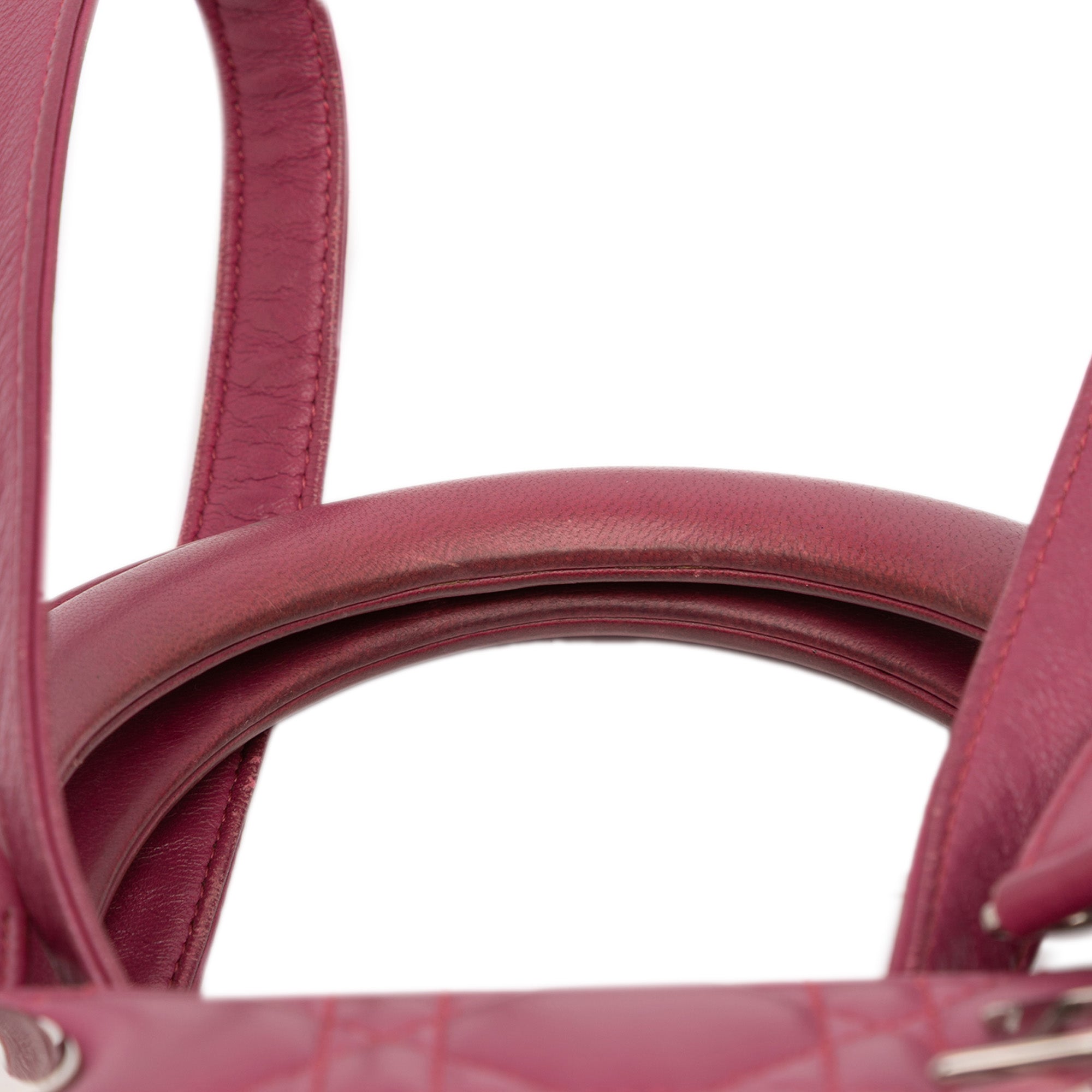 Medium Lambskin Cannage Lady Dior